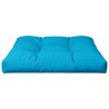 Coussin de palette bleu 80x80x12 cm tissu 
