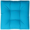 Coussin de palette bleu 80x80x12 cm tissu 