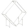 Portant de bois chauffage blanc 80x25x80 cm 