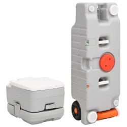 Ensemble de toilette et réservoir d'eau de camping portable 