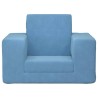 Canapé-lit pour enfants Bleu Peluche douce 