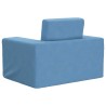 Canapé-lit pour enfants Bleu Peluche douce 
