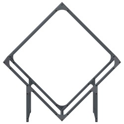 Portant de bois chauffage anthracite 80x25x80 cm 