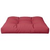 Coussin de palette rouge bordeaux 80x80x12 cm tissu 