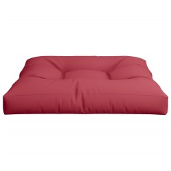 Coussin de palette rouge bordeaux 80x80x12 cm tissu 