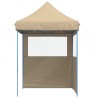 Tente de réception pliable escamotable avec 2 parois latérales 