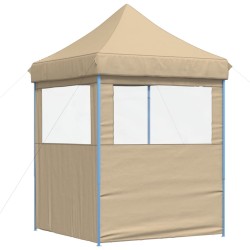 Tente de réception pliable escamotable avec 2 parois latérales 