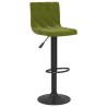 Tabourets de bar lot de 2 vert clair velours 