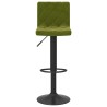 Tabourets de bar lot de 2 vert clair velours 