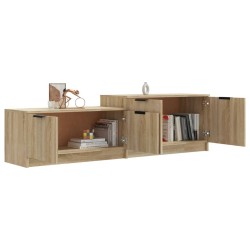 Meuble TV Chêne sonoma 158,5x36x45 cm Bois d'ingénierie 
