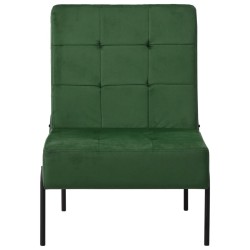 Chaise de relaxation 65x79x87 cm Vert foncé Velours 