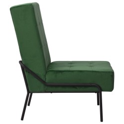 Chaise de relaxation 65x79x87 cm Vert foncé Velours 