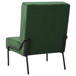 Chaise de relaxation 65x79x87 cm Vert foncé Velours 