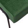 Chaise de relaxation 65x79x87 cm Vert foncé Velours 
