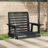 Chaise balançoire de jardin chaînes en métal bois massif sapin 