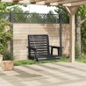 Chaise balançoire de jardin chaînes en métal bois massif sapin 