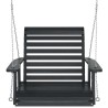 Chaise balançoire de jardin chaînes en métal bois massif sapin 