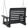 Chaise balançoire de jardin chaînes en métal bois massif sapin 