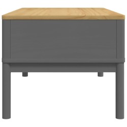 Table basse FLORO gris 99x55,5x45 cm bois massif de pin 