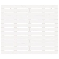 Tête de lit murale Blanc 141x3x91,5 cm Bois massif de pin 