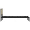 Cadre de lit en métal sans matelas chêne sonoma 150x200 cm 