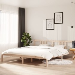 Cadre de lit sans matelas bois massif 180x200 cm 
