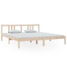 Cadre de lit sans matelas bois massif 180x200 cm 