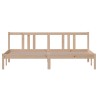 Cadre de lit sans matelas bois massif 180x200 cm 