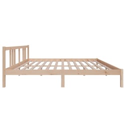 Cadre de lit sans matelas bois massif 180x200 cm 