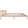 Cadre de lit sans matelas bois massif 180x200 cm 