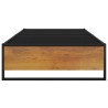 Cadre de lit sans matelas noir métal 100x200 cm 