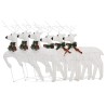 Rennes de Noël 6 pcs Blanc 120 LED 