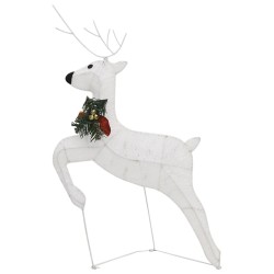Rennes de Noël 6 pcs Blanc 120 LED 