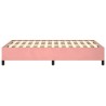 Cadre de lit sans matelas rose 120x190 cm velours 