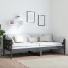 Lit de jour sans matelas gris bois de pin massif 90x200 cm 