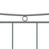 Cadre de lit sans matelas gris métal 120x200 cm 