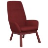 Chaise de relaxation Rouge bordeaux Tissu 