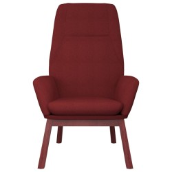 Chaise de relaxation Rouge bordeaux Tissu 