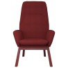 Chaise de relaxation Rouge bordeaux Tissu 