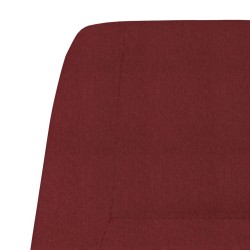 Chaise de relaxation Rouge bordeaux Tissu 