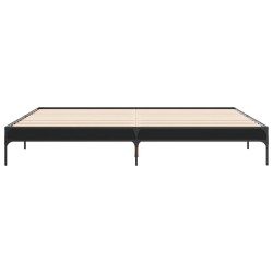 Cadre de lit sans matelas noir 200x200 cm 