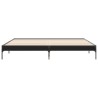 Cadre de lit sans matelas noir 200x200 cm 