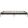 Cadre de lit sans matelas noir 200x200 cm 