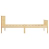 Cadre de lit sans matelas bois de pin massif 90x200 cm 