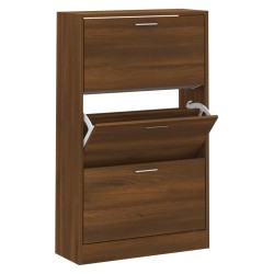 Armoire à chaussures Chêne marron 63x24x103cm Bois d'ingénierie 