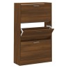 Armoire à chaussures Chêne marron 63x24x103cm Bois d'ingénierie 
