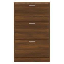 Armoire à chaussures Chêne marron 63x24x103cm Bois d'ingénierie 