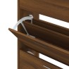 Armoire à chaussures Chêne marron 63x24x103cm Bois d'ingénierie 