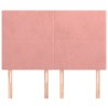 Têtes de lit 4 pcs Rose 72x5x78/88 cm Velours 