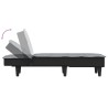 Chaise longue gris clair tissu 